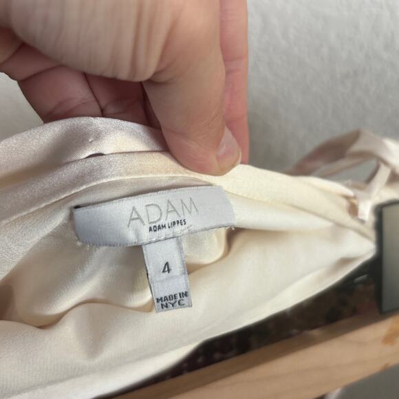 Adam Lippes Sequin Wrap Mini Skirt Multicolor Metallic Size 4 - Picture 4 of 4